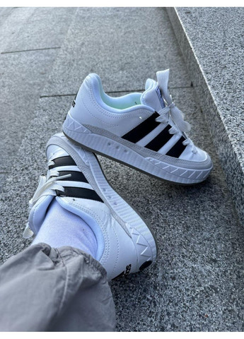 КРОСІВКИ ЖІНОЧІ ADIDAS ADIMATIC WHITE BLACK GREY АДІДАС АДІМАТІК No Brand сірі демісезони (367168259)