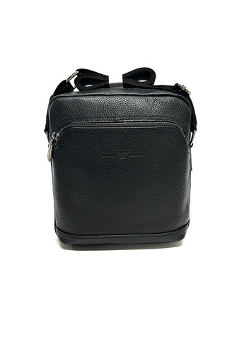 Чоловіча сумка з натуральної шкіри 66377-7 чорна 22 x 21 x 6 No Brand (372744625)