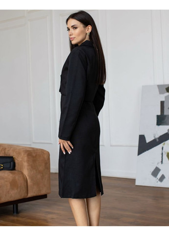 Черное твидовий костюм черний 111776 черный No Brand