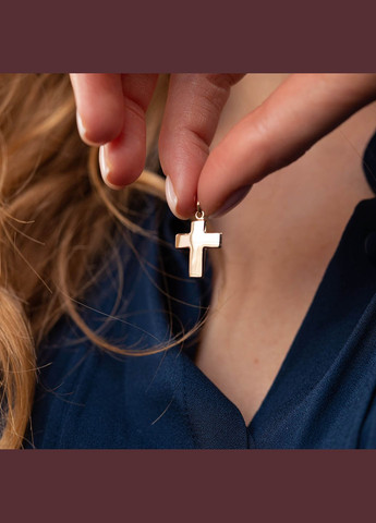 Хрестик у червоному золоті п03749 Oniks (264023289)