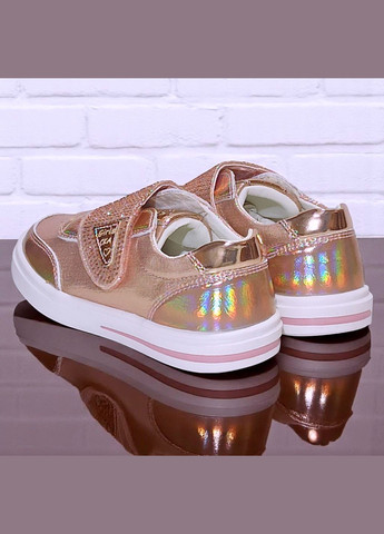 Розовые демисезонные ортопедические кроссовки на липучке для девочки weestep вистеп Waldi