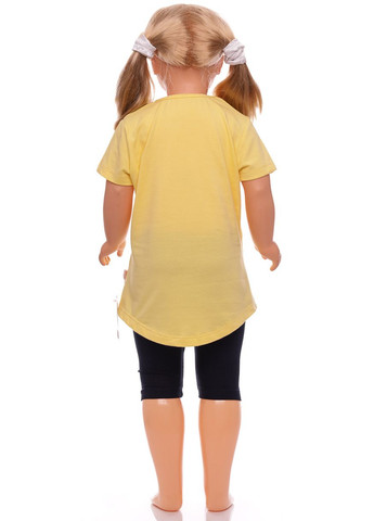 Жовтий літній туніка з лосинами трикотажні more жовтий 98 см (30512) BABYKROHA