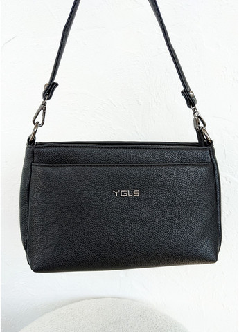 Компактна чорна сумка з екошкіри InFashion Сумка (360751145)