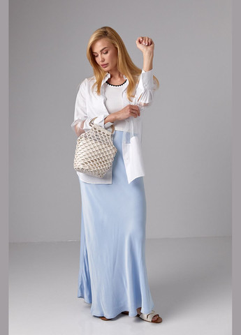 Подовжена жіноча сорочка з прозорими вставками Liton (296658557)