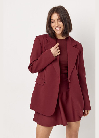 Жіночий прямий однотонний жакет Lurex (316155885)