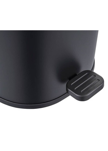 Овальне сміттєве відро з плавним закриттям Prime-TC0105 чорне 5 л (ZX5902) Zerix (370948364)