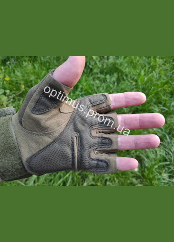Рукавички захисні тактичні безпалі Колір Олива Розмір Oakley (346059227)