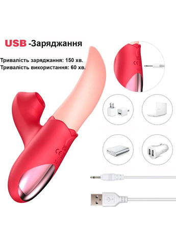 Вибрирующий язычок с пульсатором для клитора (USB) We Love (284279455)