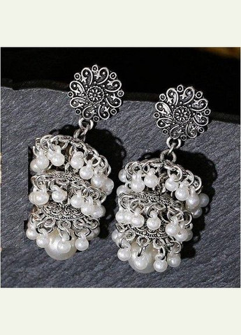 Великі індійські сережки джумки дзвоники, важкі,4671 Fashion Jewelry (336949520)