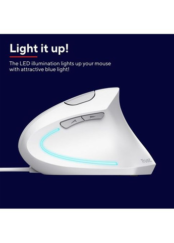 Мишка (25133) Trust Verto Ergonomic USB White (275091769)