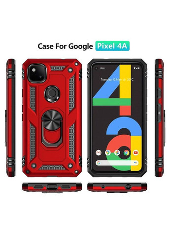 Противоударный чехол для Google Pixel 4A кольцо магнит Viseaon (322212247)