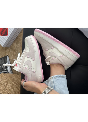 Кроссовки женские Nike Air Force Low Valentine's Day 2025 | Найк Аир Форс 1 низкие бежевые No Brand бежевые демисезоны (370604339)