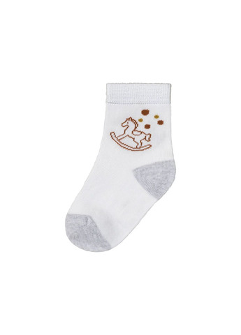 Сірі шкарпетки з органічної бавовни для дівчинки (уп.7 шт) довгі 27-30 Lupilu однотонні всесезон (322317403)