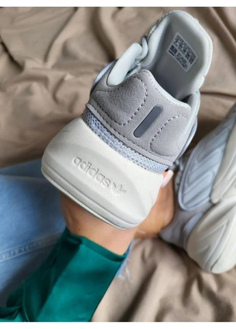 Сірі літні кросівки adidas ozelia grey beige адідас озелія сірі No Brand