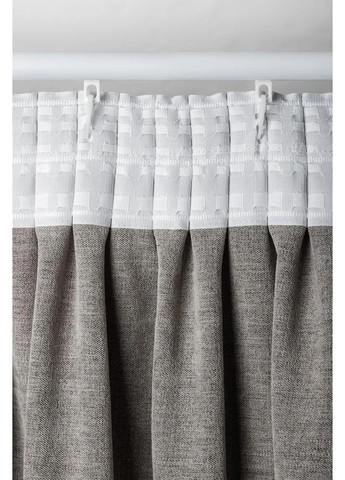 Штори з матового шенілу 2шт 4м х від 2,5м до 3м HYGG (370367326)