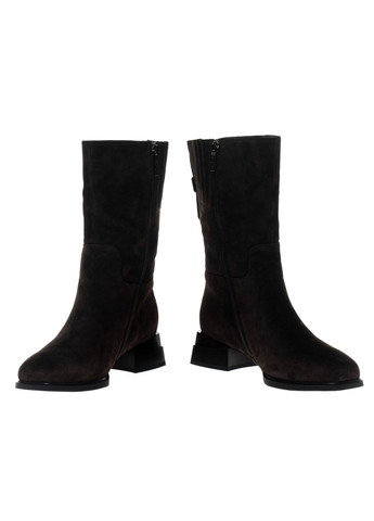 Зимние ботинки 01747 коричневые AngelinoTotti из натуральной замши