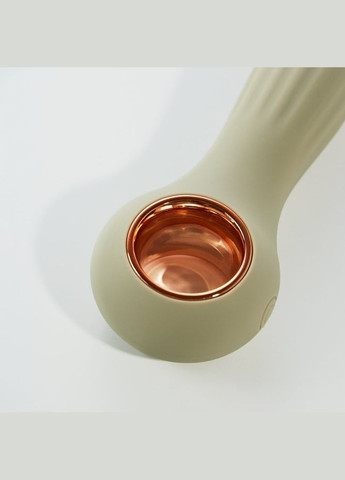 Вібратор для клітора з коливаннями та 3-ма змінними насадками, силікон Velvet Lure, сірий Sweet Em (332201559)