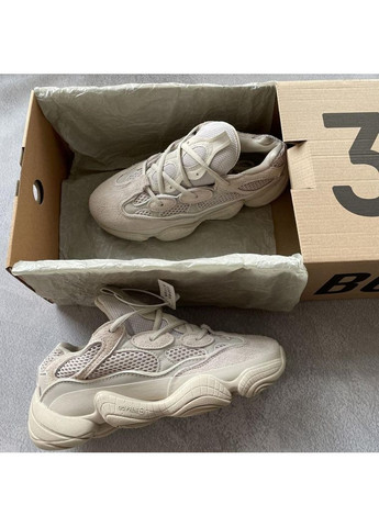 КРОССОВКИ ЖЕНСКИЕ ADIDAS YEEZY BOOST 500 BLUSH АДИДАС ИЗИ БУСТ No Brand бежевые демисезоны (369387760)