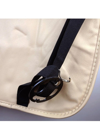 Автомобільний органайзер на спинку сидіння з ущільненим відкидним столиком екошкіра 63х47 см (476725-Prob) Бежевий Unbranded (289458319)