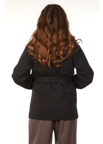 Графитовое демисезонное Пальто женское 146 диагональ костюмная графитовый Актуаль