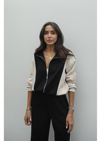 Жіночий костюм колорблок Модель 935 Чорний Україна (351492025)