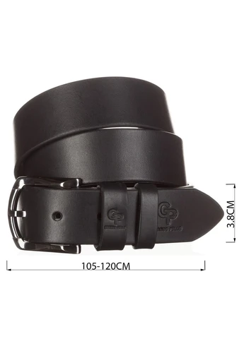 Ремінь чоловічий 11027 джинсовий Чорний Grande Pelle (392289338)