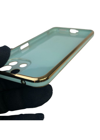 Чехол для Mi 11 Lite 5G NE с кольцом-подставкой с золотой окантовкой на ми 11 лайт не бирюзовый gs1 Xiaomi (366229352)