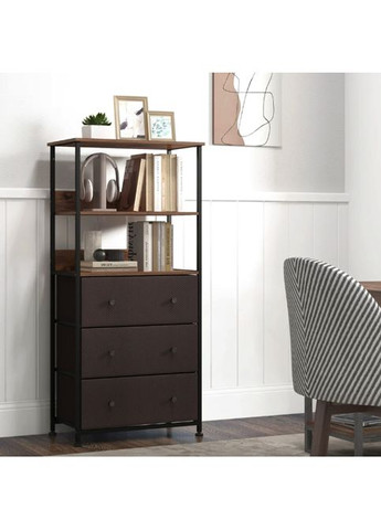 Стеллаж Skiff с текстильными ящиками в стиле Loft Costway (361952142)