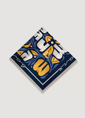 Жіноча хустинка з принтом Вільна пташка Gifty 5519 (303727413)