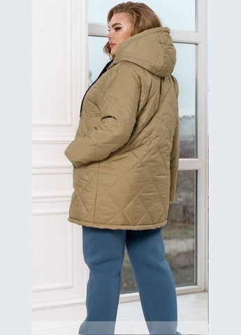 Бежева демісезонна куртка жіноча демісезонна sf-230 бежевий, 50-52 Sofia