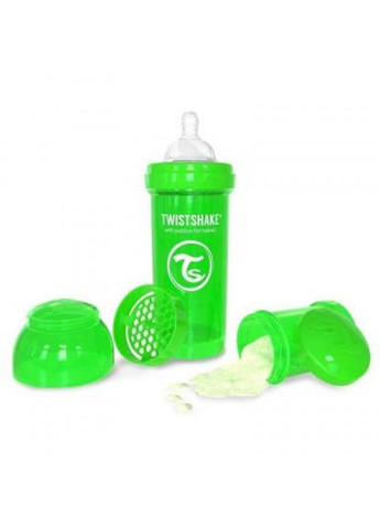 Пляшечка для годування Twistshake антиколиковая 260 мл, зеленая (268139677)