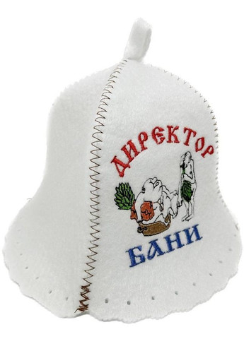 Шапка для лазні та сауни з поліестеру директор бани 2 мужика No Brand (371276131)