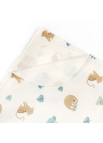 Пелюшка для немовлят з тваринками Lemur футер Молочний dexter's (367431998)