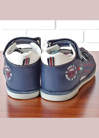 Синие повседневные ортопедические босоножки открытые сандалии на липучках для мальчика том м Tom.M на липучке