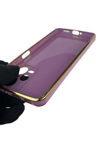 Чохол для Redmi Note 12 Pro 5G з кільцем MagSafe із золотою окантовкою на сяомі редмі нот 12 про чорничний gs1 Xiaomi (366236668)