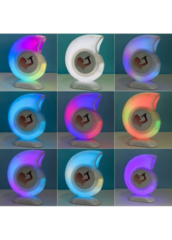 Многофункциональная колонка-ночник Улитка DK-S11 с RGB подсветкой и двумя микрофонами Zomei (369158177)