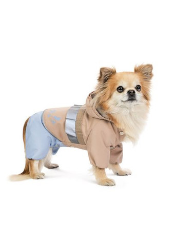 Дощовик Tina для дівчаток розмір бежевий/блакитний (*) Pet Fashion (323153625)