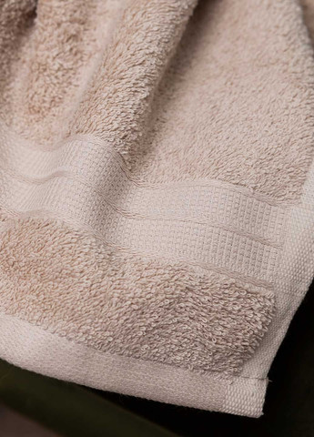 Полотенце лицевое махровое 90х50 см Homedec однотонный бежевый