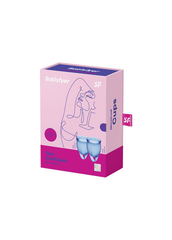 T360904 менструальні чаші Feel Confident DARK BLUE Satisfyer (289784797)
