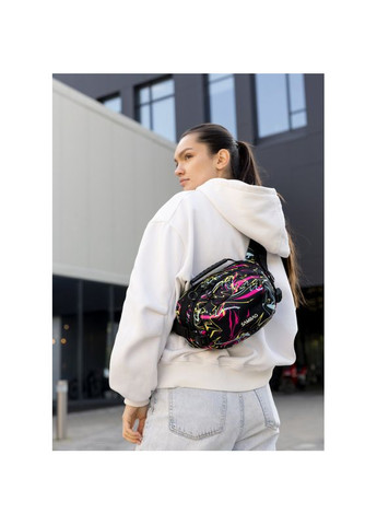 Женская сумка через плечо бананка Flex Pro принт "ABSTRACT" Sambag (331532775)