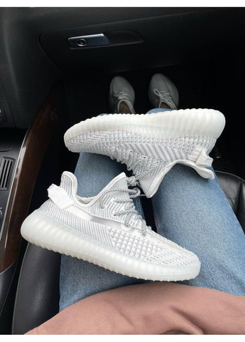 Сірі Осінні кросівки чоловічі adidas yeezy boost 350 v2 static адідас ізі буст No Brand