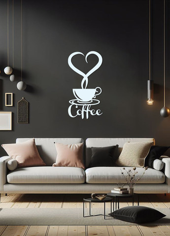 Настінний Декор в кімнату, інтер'єрна картина з дерева "Львівська кава", декоративне панно 70х35 см Woodyard (291842098)