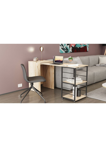 Стіл-тумба трансформер Смарт 2/2 750x1450x600 Чорний метал ДСП 16 мм (FRD-105103) Ferrum-decor (361944312)