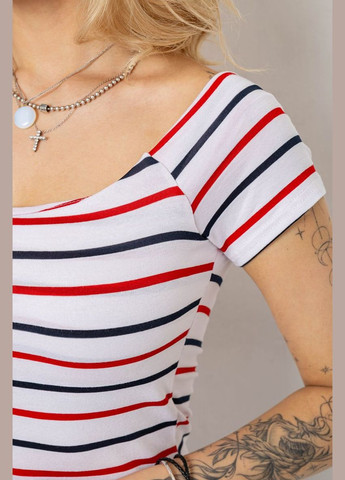 Комбінована кежуал сукня в смужку Ager