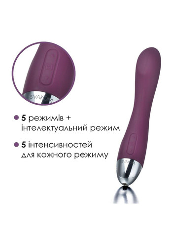 Вібратор для точки G з інтелектуальним режимом Amy Violet Svakom (298348913)