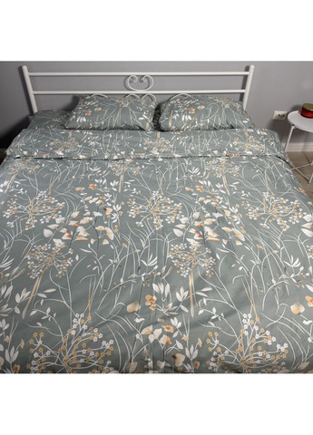 Постельное белье полуторное мятное Цветы Бязь Полиэстер 33283 Ananasko (367912869)