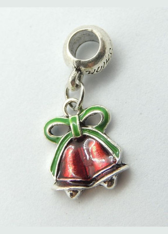 Шарм кулон намистини у вигляді Різдвяного дзвіночка із зеленою стрічкою Fashion Jewelry (285110650)