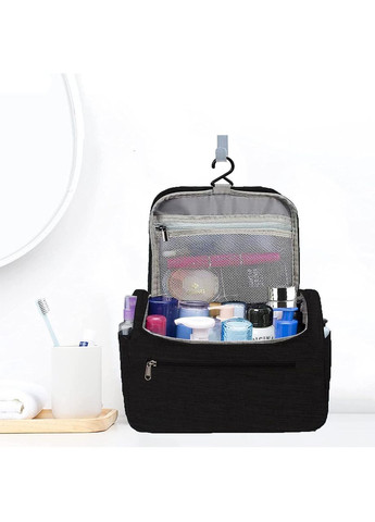 Дорожная косметичка, несесер, сумка-органайзер для косметики, черная (код: IBH021B) Travel (325449175)