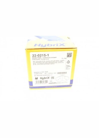Комплект гальмівних колодок (дискових) 22-0215-1 No Brand (339642521)