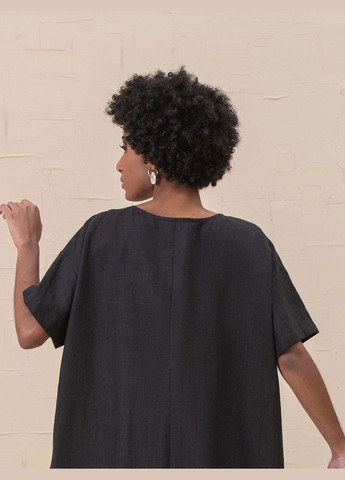 Лляний топ зі складкою та короткими рукавами HankaKohana Marisa (328931143)